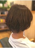 ニュアンスパーマ ショートボブ
