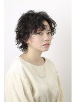 クルー(Creww KYOTO)&nbsp;無造作パーマのショートウルフ