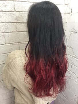 アジールヘア 所沢プロペ通り店(agir hair) ビビットレッド似合わせカットイメチェン所沢練馬ひばりヶ丘