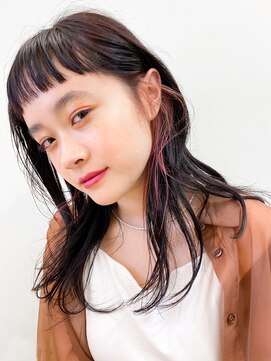 ピークアブー 銀座並木通り(PEEK-A-BOO) 【デザインカラー】こなれ感UP!ピンクイヤリングカラー