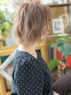 カバーヘア ブリス 川口(COVER HAIR bliss) 大人可愛い外国人風ハイトーンボブウルフTa3川口10代20代30代