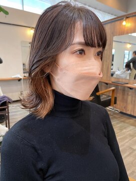 フラッグ ヘアー 天神西通り店(Flag HAIR) 大人イヤリングカラー