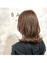 バッカ 横浜桜木町店(BACCA)&nbsp;外ハネミディアム/オレンジブラウン