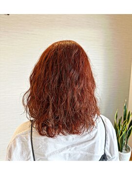 アカラ ヘアー akala hair オレンジレッド