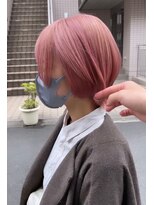 ロジッタ(ROJITHA)&nbsp;【ROJITHA表参道原宿】ピンクカラーかけてショートスタイル