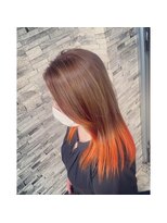 クリスタルハートヘアー(CRYSTAL HEART HAIR) オレンジグラデーションカラー