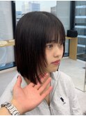 前髪カタログ/イメチェンスタイル／ウェーブパーマ/こなれミディ