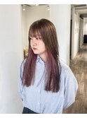 ロング / インナーカラー / ピンク