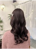 艶感のでる韓国っぽ巻き下ろしスタイル