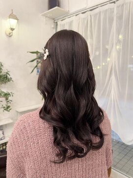リンクヘアー(Link hair) 艶感のでる韓国っぽ巻き下ろしスタイル