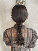 編みおろしアレンジ