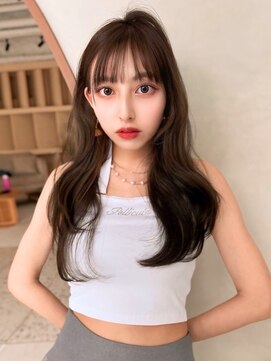 アンジェリカ 岡山店(ANGELICA) ANGELICA ナチュラルマロンブラウン 内巻きロング