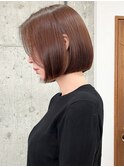 美髪矯正で作る切りっぱなしボブ 髪質改善 表参道