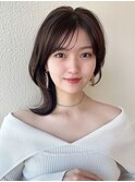 【NEW OPEN】小顔前髪あり後れ毛サイドバングメルティカラー