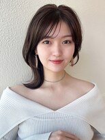 アフロートフクオカ(AFLOAT FUKUOKA)&nbsp;【NEW OPEN】小顔前髪あり後れ毛サイドバングメルティカラー