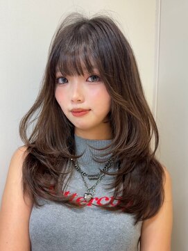 ロンド レア 天神大名店(Lond Le’a) イヤリングカラー/外ハネボブ /縮毛矯正/レイヤーボブ/艶髪