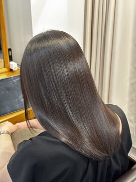 メゾンリビング 庚午(Maison Living) エイジング毛改善×セミロング×髪質再構築ストレート【深夜】