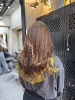 ヴァイス 渋谷店(VAICE)&nbsp;ウォームブラウン/インナーカラー/イエロー