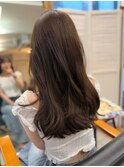 地毛からの明るめベージュで透明感たっぷり!