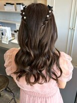 セプト 天神大名(SEPT.)&nbsp;ゆる巻き ハーフアップ ハーフツイン ねじり編み ロングヘア