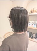 ぱつっとボブ×メテオ髪質改善カラー×最高級アクトフィルムtr