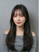ヘアーリゾートレガロ 八尾店(Hair Resort regalo) アンブレラカラーミディアムヘアショートカットセミロング50代
