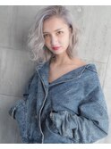 【外国人風】グラデーションカラー×ラベンダーホワイト×ロブ