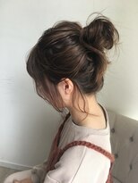可愛いお団子ヘア
