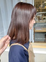 髪のダメージを極力抑えてカラーをさせていただきます♪《姫路/姫路駅/髪質改善縮毛矯正/イルミナカラー/》