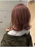 Lien☆パールピンクベージュ×デザインカラー×スリークボブ