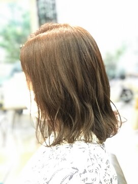 アルファ(Hair Salon alpha) 20代30代40代/無造作ひし形くびれロブ/小顔外ハネミディウェーブ
