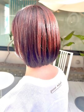 ヘアーメイクオズ(hair make O/S) オシャレボブにピンクパープルでカラー☆