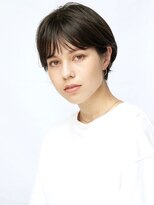耳掛け丸みショートボブ　恵比寿　岡野亘希