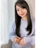 Saphir☆大人かわいいストレートロングレイヤ「似合わせカット」