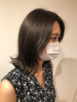 ネウィ 秋田(newi) 髪質改善レイヤー大人可愛い20代30代40代黒髪ストレート暗髪
