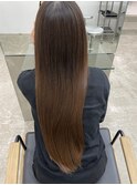 Aujuaトリートメント艶髪ロングヘアココアベージュ