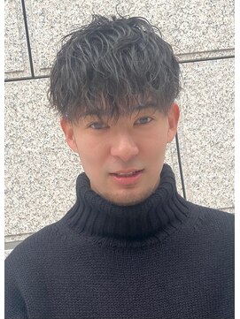 クオンヒール 淀屋橋店(QUON HEAL) ☆黒髪ショートマッシュパーマスタイル