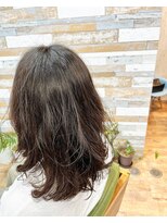 ハウオリ ヘアーワークス(Hauoli hair works)&nbsp;ふんわりロブ×酸性柔らかデジタルパーマ