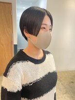 ヘアーブレイス(hair brace) ぱっつんハンサムショート　stylist中村
