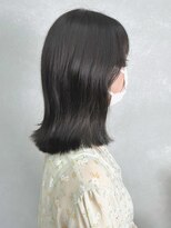 ミュラ(mulah)&nbsp;地毛風透明感カラーダークグレージュ＊くびれセミロングヘア