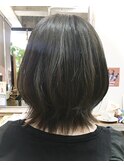 外ハネスタイル☆くすみカラー