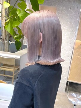 サンクプロジェクト(cinq PROJECT) ピンクベージュカラーダブルカラーケアブリーチカラーローライト