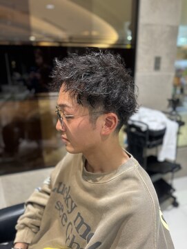 アヴァンスクロス あべのルシアス店(AVANCE. CROSS) メンズショート×ツイストスパイラルパーマ