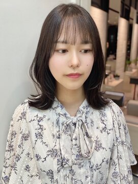 ステア ケース(stair case) 韓国レイヤー外ハネミディアム髪質改善トリートメント