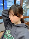 韓国ヘア レイヤーカット 顔周り 髪質改善 柏 縮毛矯正 学割U24