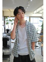 ネルケ 立川(nelke)&nbsp;無造作パーマ/メンズセンターパート/ニュアンスパーマ