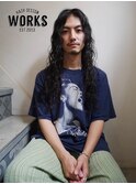 メンズロングヘアスパイラルウェーブパーマ