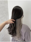 インナーカラー×シルバーベージュ【CIEL×maki】