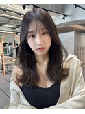 韓国風!顔まわりレイヤー×くびれヘア