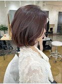 大人ボブ/大人ショート/深みブラウン/ショートボブ/新百合ヶ丘